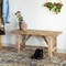 Vintiquewise Wooden Bench Farmhouse Entryway Organizer Retro Rustic Accent Seat Natural Wood Armless Design for Living Room Hallway Kitchen Dining Room Stylish & Practical Décor for Indoor Space